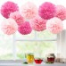 9 Pack Mixed Tissue Paper Pompom Pom Poms Hanging Garland Wedding Party Decor